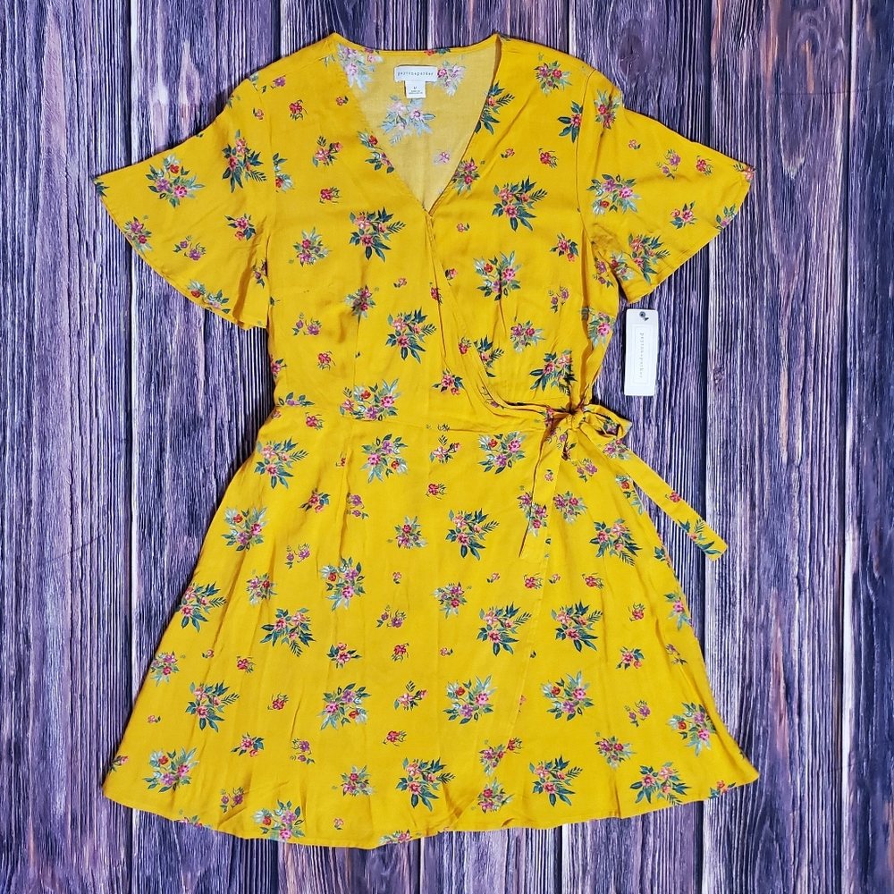 Yellow floral sundress